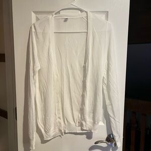 Uniqlo Women's sheer White Cardigan